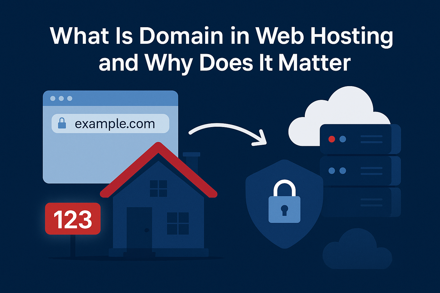 What is a domain in web hosting